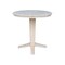 International Concepts 36 in. Solid Wood Round Top Pedestal Table w/12 in. Leaf - 36.1 in.High - Dining Height, Unfinished K-36RXT-23B-36 - alternate 9